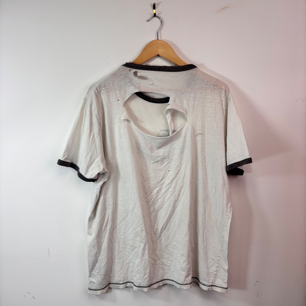 Distressed Mini Cooper Union Jack Ringer T Shirt British Racing Grunge - Picture 3 of 5